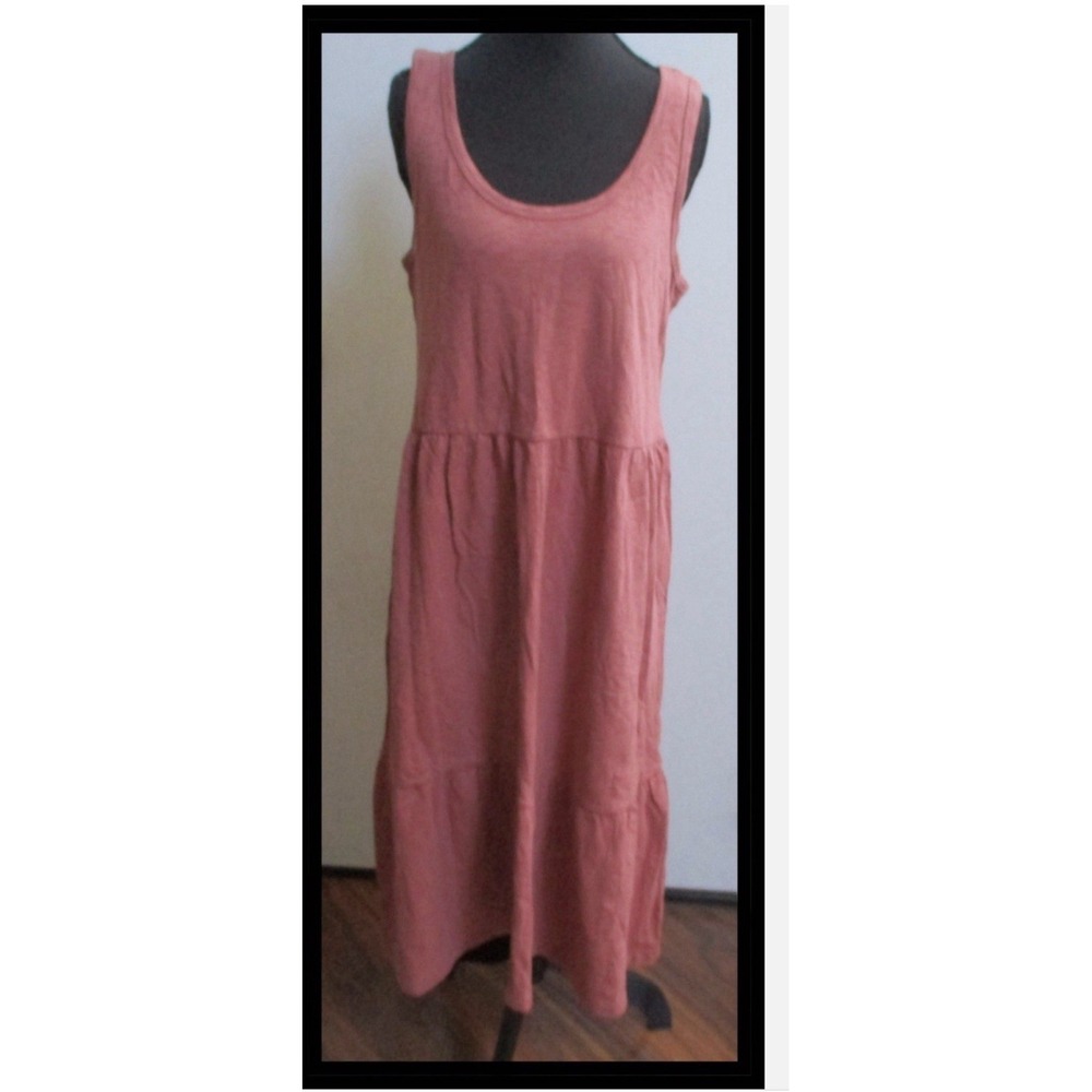 Gap Ladies Size Large Tank Summer Maxi Dress Ruffled Tiers NWT Retail $49.99